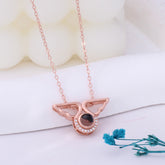 Personalisierte Foto Projektion Kette - Runde Engel